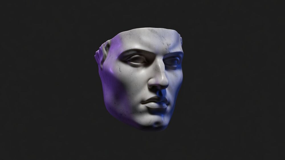 Classical sculpture illustrating facial aesthetics